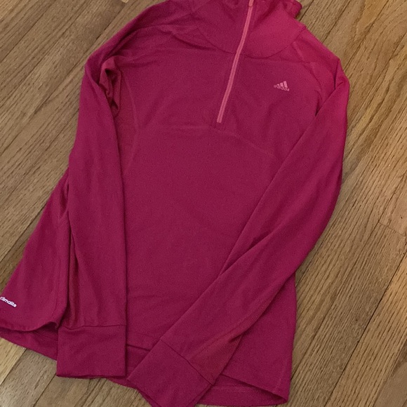 Adidas Zip Long Sleeve Running Top - Picture 2 of 5